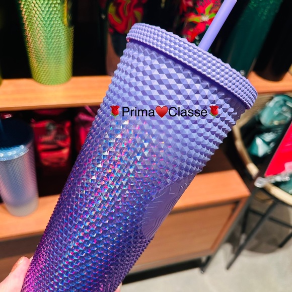 Starbucks Ombre Purple Gradient Studded Bling Cold Cup Tumbler 24oz New 2023 - Picture 4 of 7